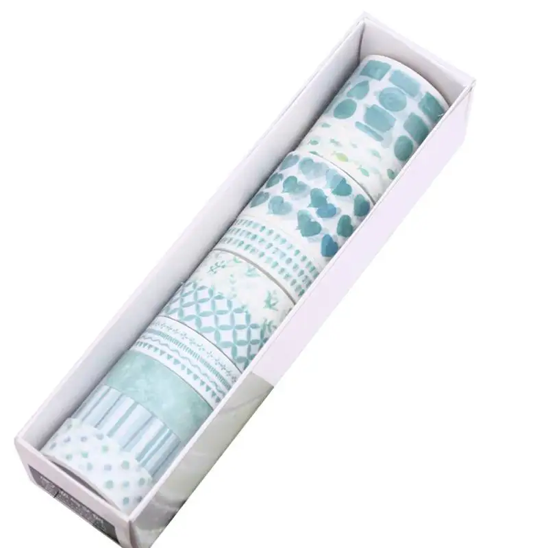 Моды 12 рулонов Васи клейкой ленты установить лепесток Бумага маскировки японский васи ленты DIY Скрапбукинг Стикеры 15 мм x 2 м