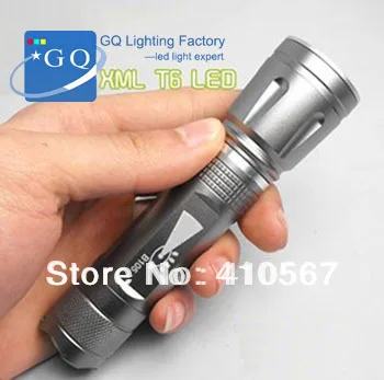

Free DHL Fedex 12W 1800 Lm CREE XM-L T6 Focus Adjust Zoom Led mini Flashlight Torch with 2pcs*18650 battery 1pc*recharger SOS