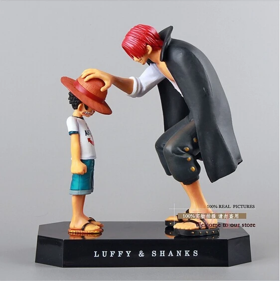 Высокое качество! Аниме One Piece Monkey D Luffy &amp Shanks краснохвостая 18 см ПВХ экшн-фигурки