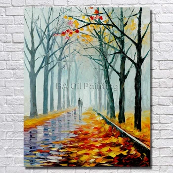 

Abstract Road Oil Paintings Canvas Art Large Wall Pictures for Living Room Handpainted Wall Art Pictures No Framed