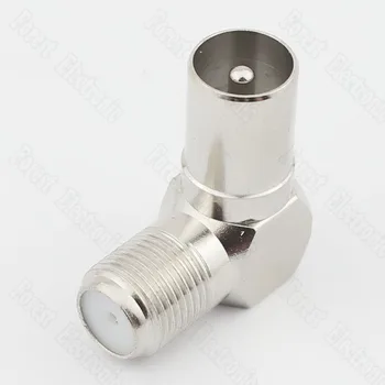 

RF F Head Female To Male Connector Cable TV Connector Right-angle Plug Elbow 100 Without Freight