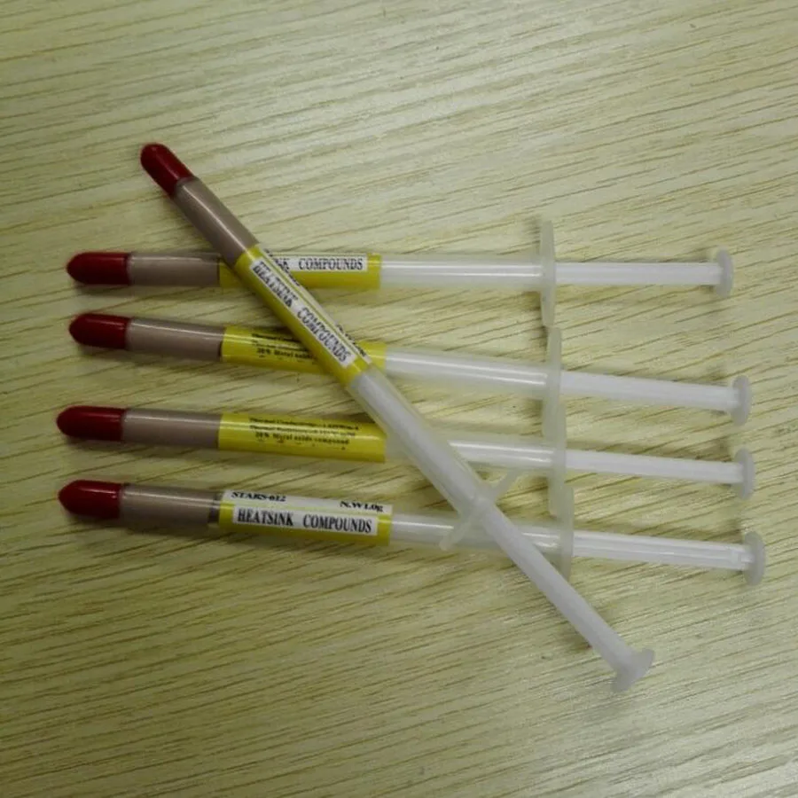 5 шт. шприц Золотая силиконовая термопаста паста для радиатора CPU GPU VGA шт./лот |