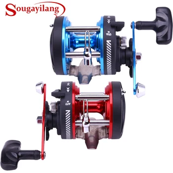 

Sougayilang Drum Type Fishing Line Reels Wheel Baitcasting Sea Fishing Reel Power Drag System Saltwater Fishing Reel