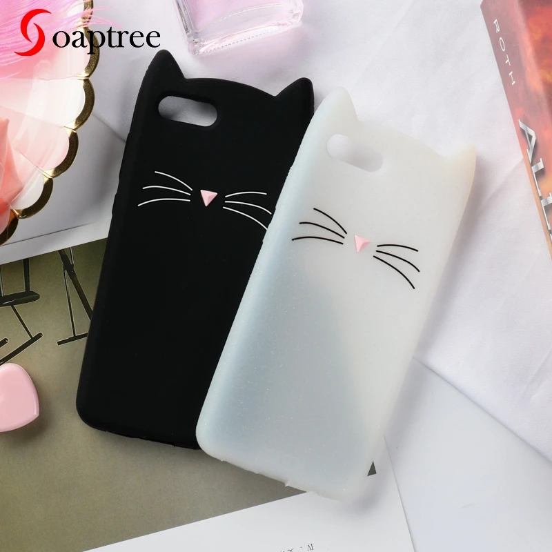 

Soaptree Case For Huawei Honor 7A Cases 3D Cute Cat Ear Soft Silicone Cover On the for Huawei Y6 2018 Protective Covers Bumper