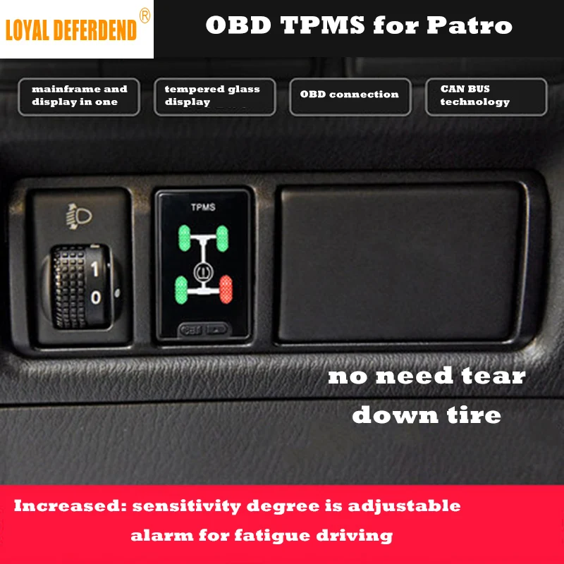 Loyal Defender Patro OBD TPMS tire pressure monitoring system real time