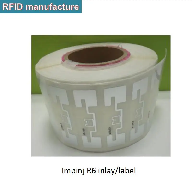 

free sample 10pcs impinj monza R6 uhf rfid tag adhesive inlay epc gen2 rfid uhf tag label sticker for warehouse sports timing