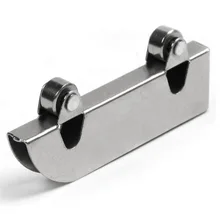 10 шт. шкив раздвижной двери из нержавеющей стали с двойным маховиком для горных слотов со слотом для раздвижных дверей со стеклянным шкивом