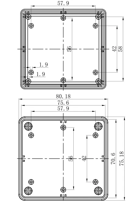 plastic enclosure for electronics control box szomk diy enclosure junction box plastic housing small abs instrument enclosure distribution box black plastic box enclosure electronics case   (1).jpg