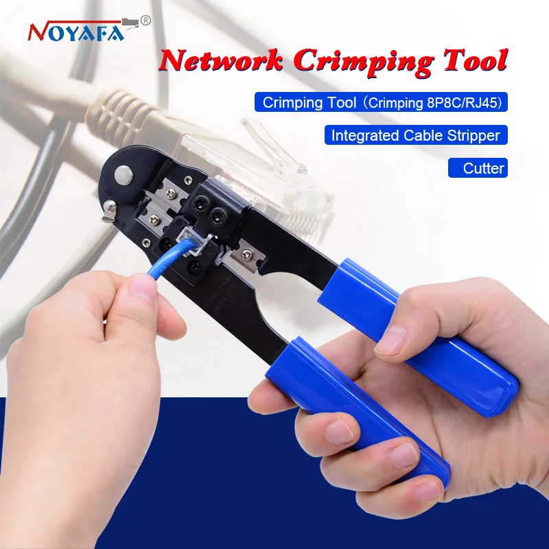 

Noyafa NF-5002 rj45 Tool Network Crimper Crimping Tools Wire Stripper Pliers for 8P8C connector stripping