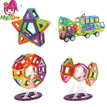 

Kids Building Toy Mini 59pcs Magnetic Designer Construction Set Model & Building Tiles Stack Set Toy Plastic Educational