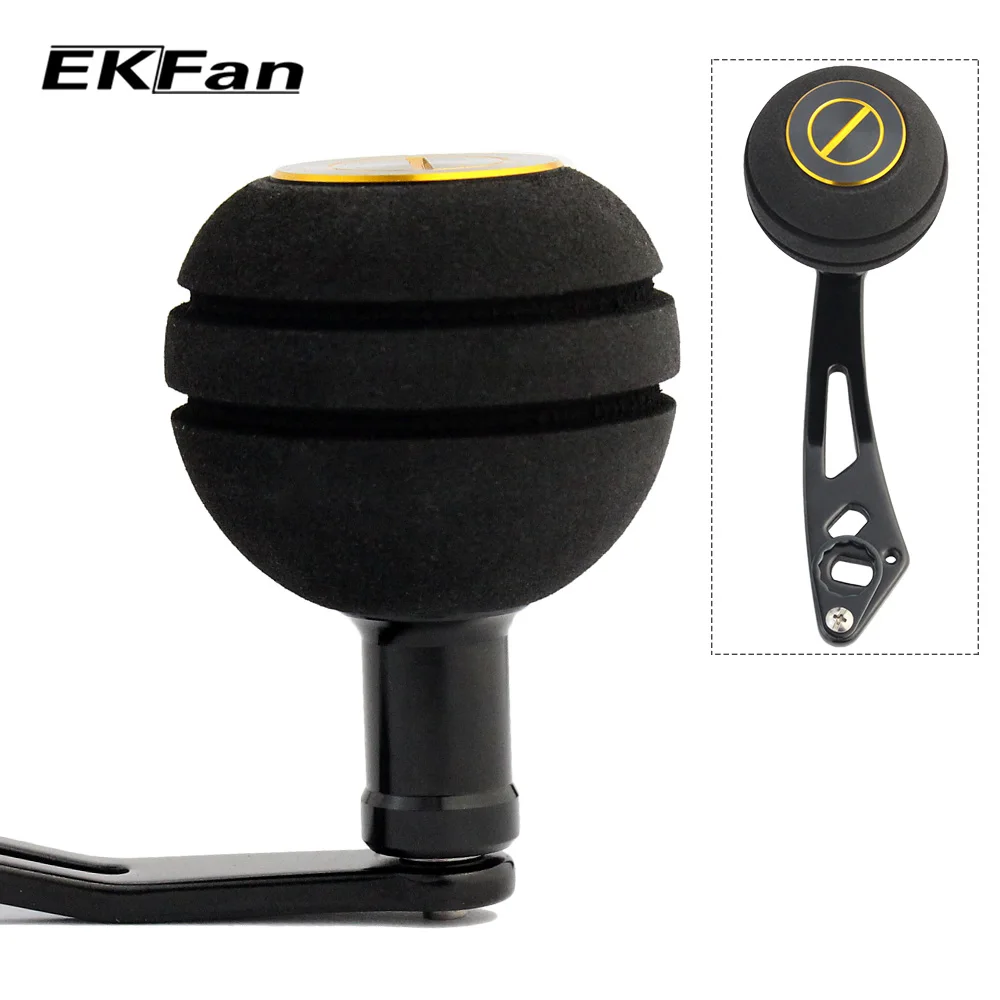 EKFan Рыболовная катушка длина ручки 92 мм алюминиевая ручка и 40 EVA 8*5 отверстие Fit Dai