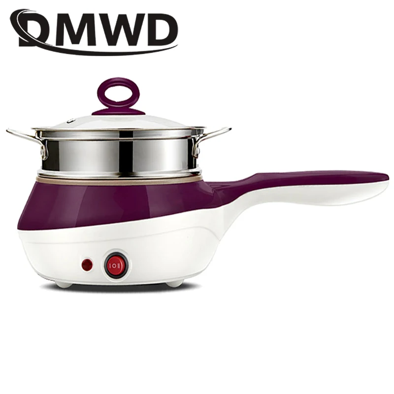 DMWD мини из нержавеющей стали Пароварка для яиц котел электрическая сковорода многофункциональная плита кухонный горшок для готовки жареная сковорода для стейка