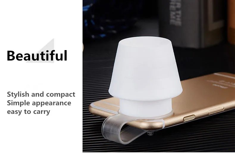Креативный подарок силиконовый чехол для мобильного телефона кронштейн ночной Светильник абажур многофункциональная Закладка для книги Спальня прикроватные светодиодный маленькая настольная лампа
