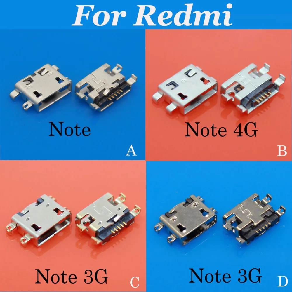 

JCD Charger Micro USB Charging Port Dock Connector Socket For xiaomi For REDMI Note note 4G Note 3G