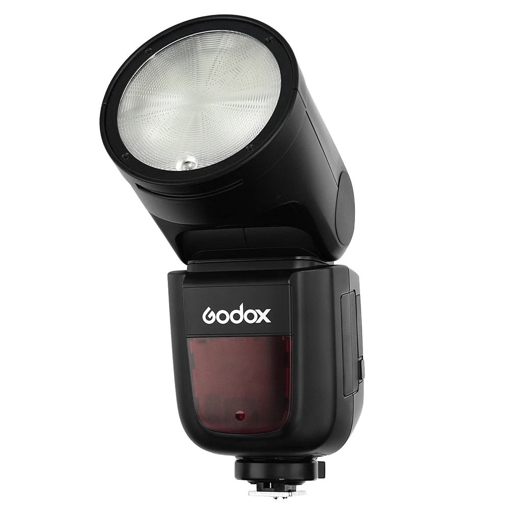 Godox V1 + 2x2600 mAh батарея TTL круглая головка вспышка Xpro X1 X2 триггер AK R1 HSS комплект Speedlite