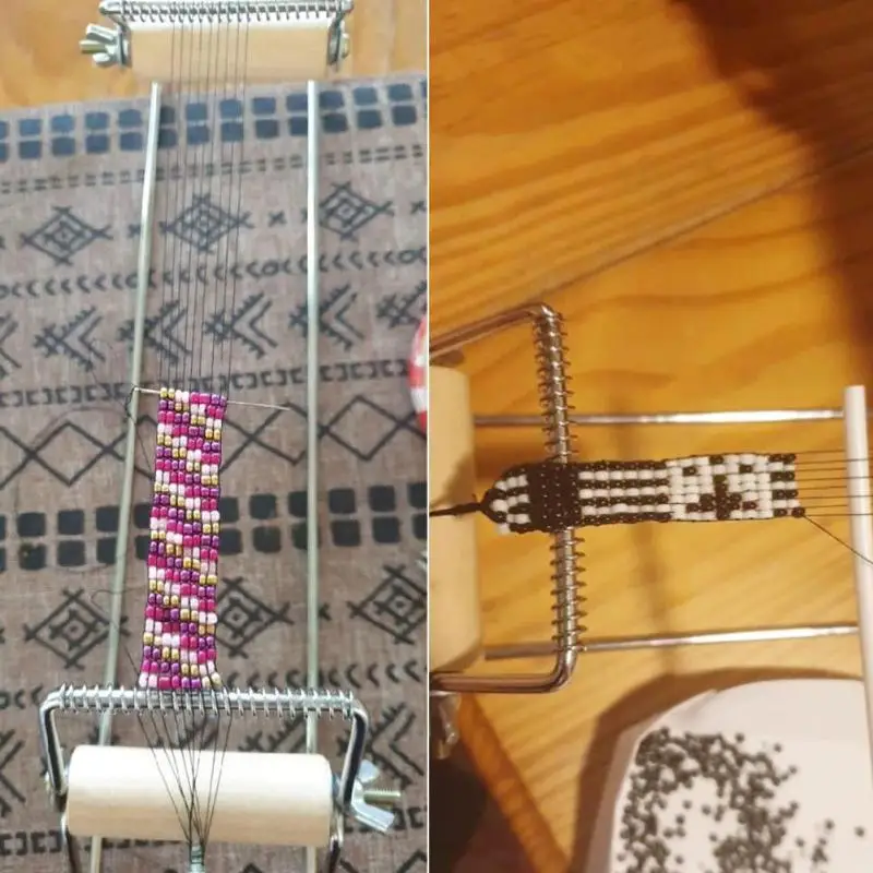 DIY деревянный ткацкий станок для плетения бисером набор ювелирных изделий