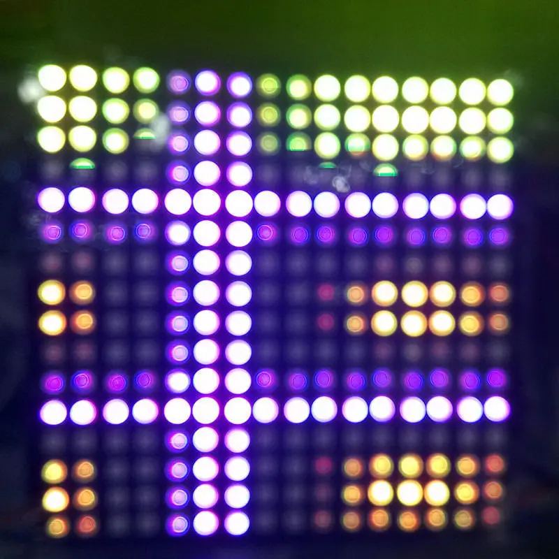 

DC5V 8*32 /16*16 Full color WS2812 5050 RGB SMD Flexible LED Pixel Panel Light