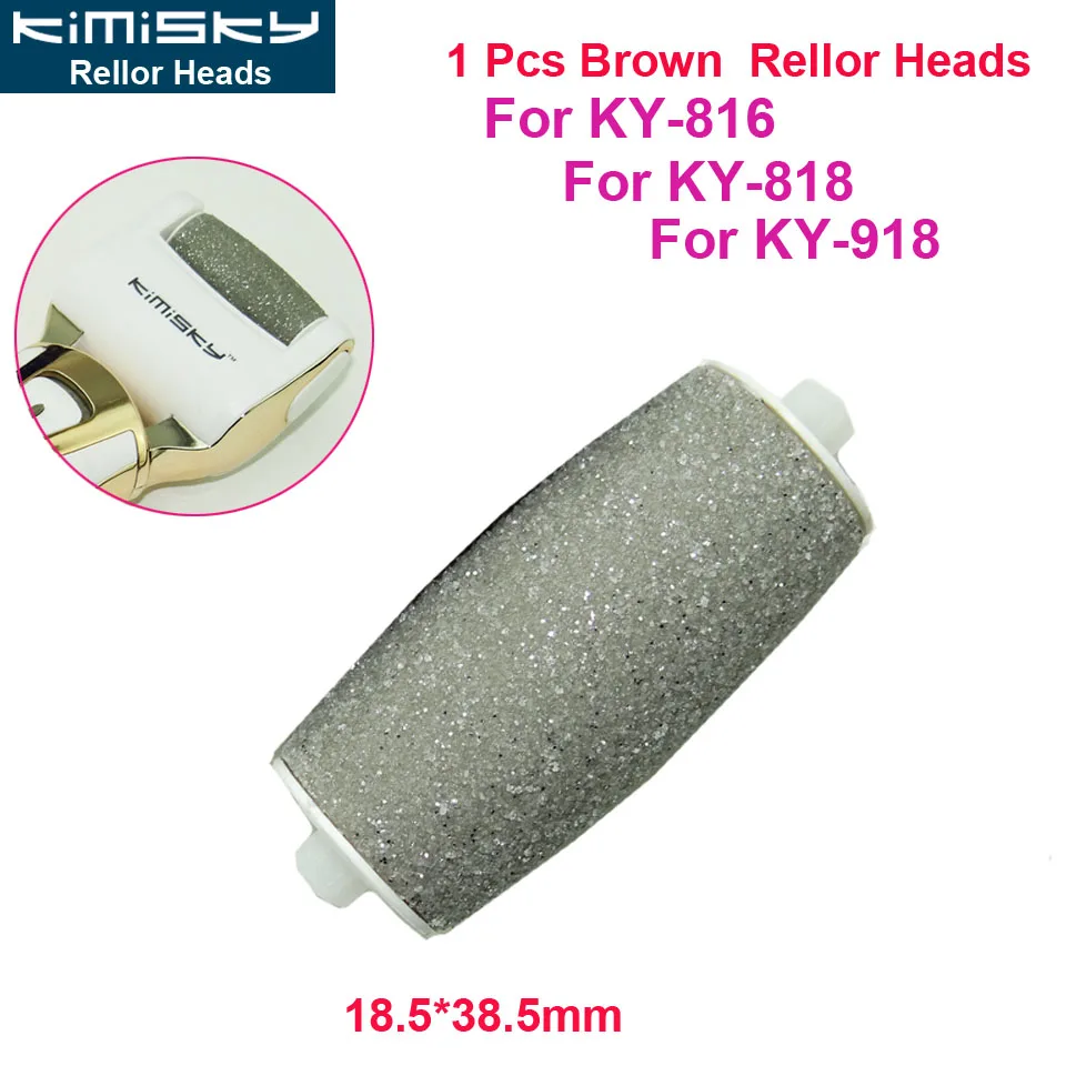 KIMISKY KY838 Золотой инструмент для ухода за ногами педикюрные инструменты электрическая пилка для ног роликовая головка для KY-816 KY-818 18,5*48,5 мм для удаления омертвевшей кожи