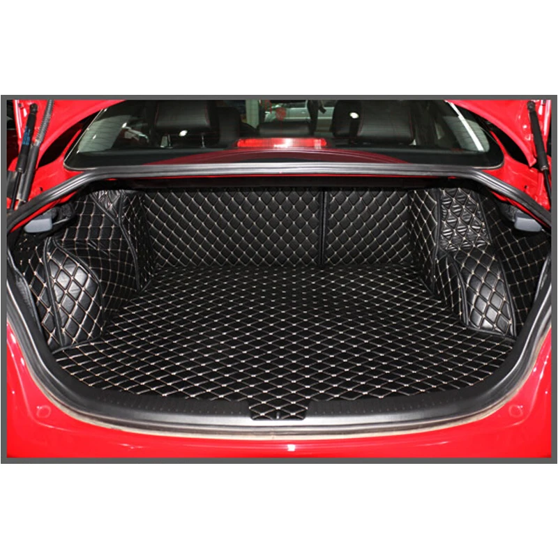 

lsrtw2017 fiber leather car trunk mat for mazda 6 mazda6 2002-2008 2007 2006 2003 2004 2005 gg1 5d cargo liner cargo mat