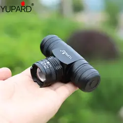 YUPARD T6 светодиодный фар Headlamp1000Lum Масштабируемые Zoom IN/OUT Adjust 5 Режим Водонепроницаемый 3xaaa 1x18650 аккумуляторная батарея camp