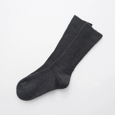 Высокое качество женские носки осень-зима хлопковые носки для женщин модные носки милые однотонные длинные модные носки - Цвет: Navy