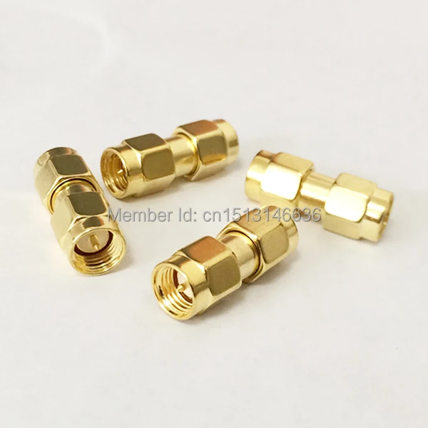 

1pc SMA Male Plug to Male Plug RF Coax Adapter Modem Convertor Connector Straight goldplated NEW wholesale