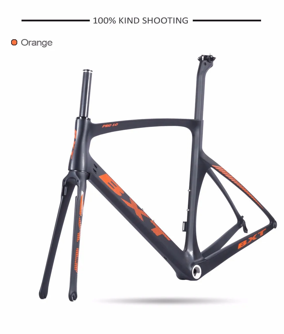 Cheap 2018 TOP NEW T1000 UD full carbon road frame bike racing bicycle frameset BXT logo size 49cm - 56cm taiwan tar bike PRO1.0 12