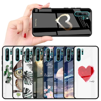 

Protective Tempered Glass Case For Huawei 10 Lite P20 Pro Nova 3 3i Honor 10 8X P30 Mate 20 Hard Back Glass Phone Cover Housing