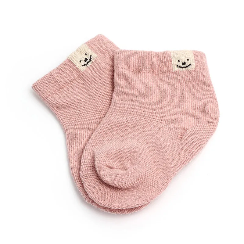 1 пара, весна-осень, новые хлопковые модные милые носки унисекс для новорожденных, свежий конфетный цвет, детские носки