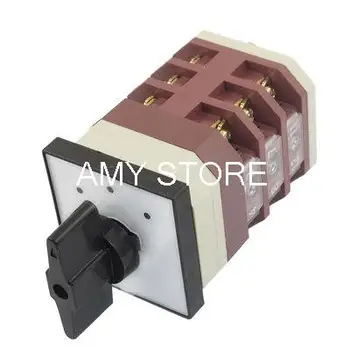 

AC 380V 16A On/Off/On 12 Terminal Self Locking Cam Combination Changeover Switch