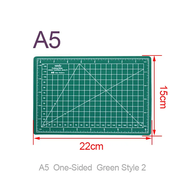 A5, A4, A3, кожа, ремесло, резка, гравировка, коврик, мягкий коврик, ручная доска, толщина 3 мм, дюймовый размер, резка, коврик, удар, шитье - Цвет: A5 Cutting Mat green