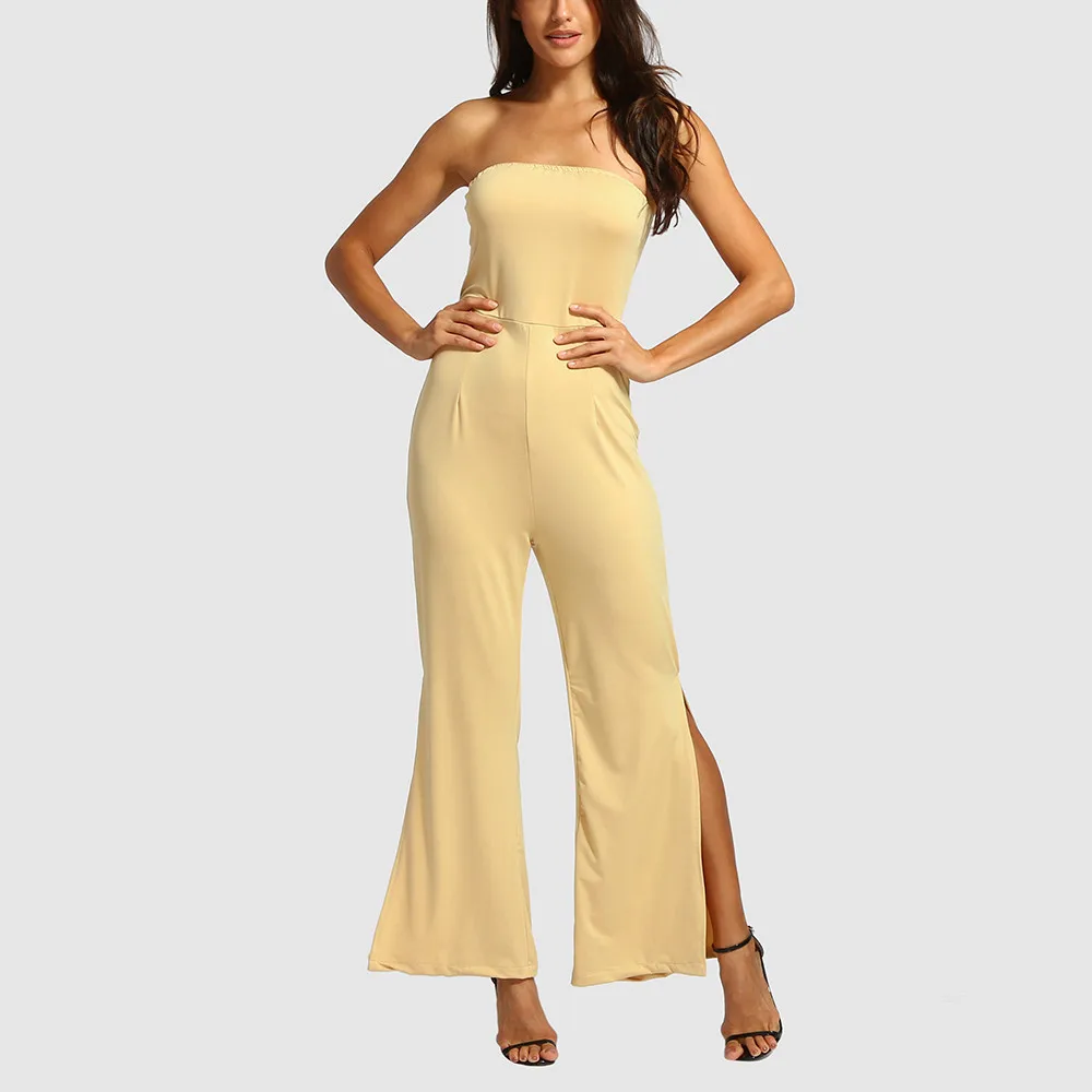 Jumpsuit Summer Women Long 2018 New Brand Off The Shoulder Clubwear Wide Leg Playsuit Party Elegant Jumpsuit  F#J04 (5)