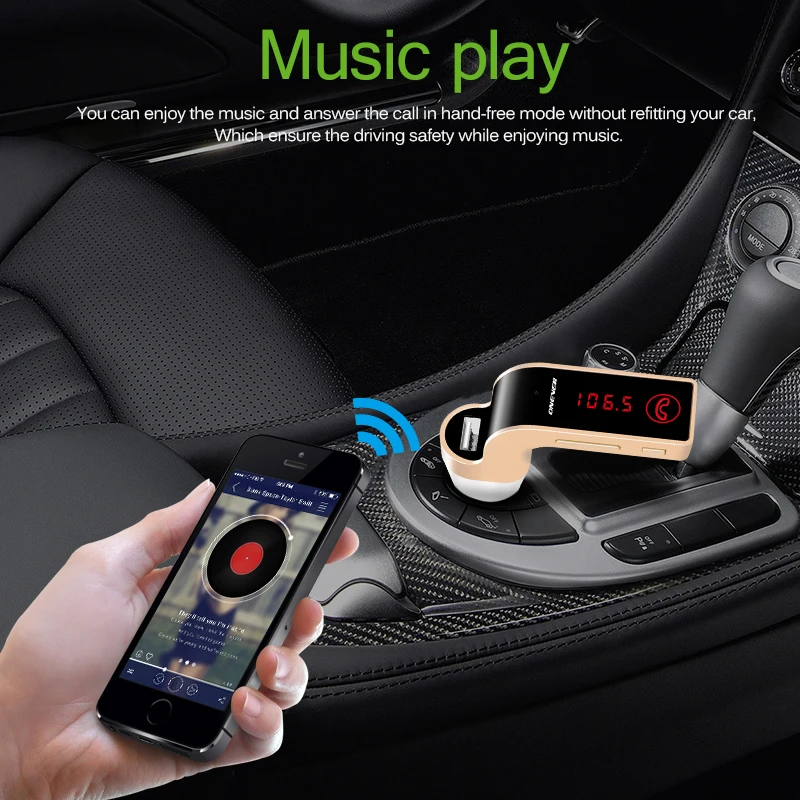 ONEVER 4 в 1 Беспроводной Hands Free Bluetooth fm передатчик модулятор Автомобильный комплект