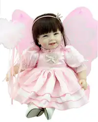 22 дюйма силиконовые детские Reborn Куклы реалистичные принцессы bonecas Игрушечные лошадки для девочки Фея Магия младенцев Ангел кукла подарки