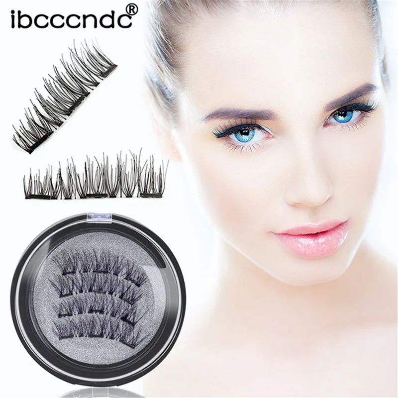 

4pcs/pair 3D Sexysheep Lashes Magnetic Eyelashes Magnet Lashes Thicker Natural False Eyelashes Eye Lashes Makeup Kit