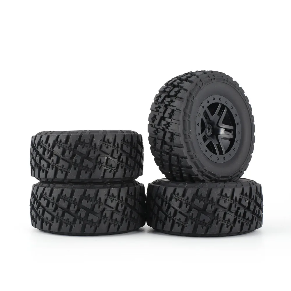 4 шт. AUSTAR 110 мм обода резиновые шины колеса набор запасных частей Аксессуары для Traxxas Slash 4X4 RC4WD HPI HSP модель гусеничного автомобиля