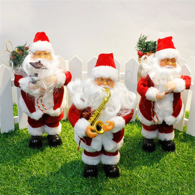 christmas decorations for home dancing singing santa claus 24cm electric christmas toys christmas ornament party decor - Singing Christmas Toys christmas decorations for home dancing singing santa claus 24cm electric christmas toys christmas ornament party decor - Singing Christmas Toys