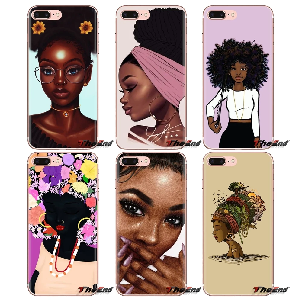 Transparent TPU Skin Case 2bunz Melanin Poppin Aba For LG Spirit Motorola Moto X4 E4 E5 G5 G5S G6 Z Z2 Z3 G2 G3 C Play Plus Mini |