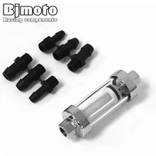 High quality Car Motorcycle Fuel Filter for Harley Yamaha Honda with plastic abarb fitting Easy To Clean