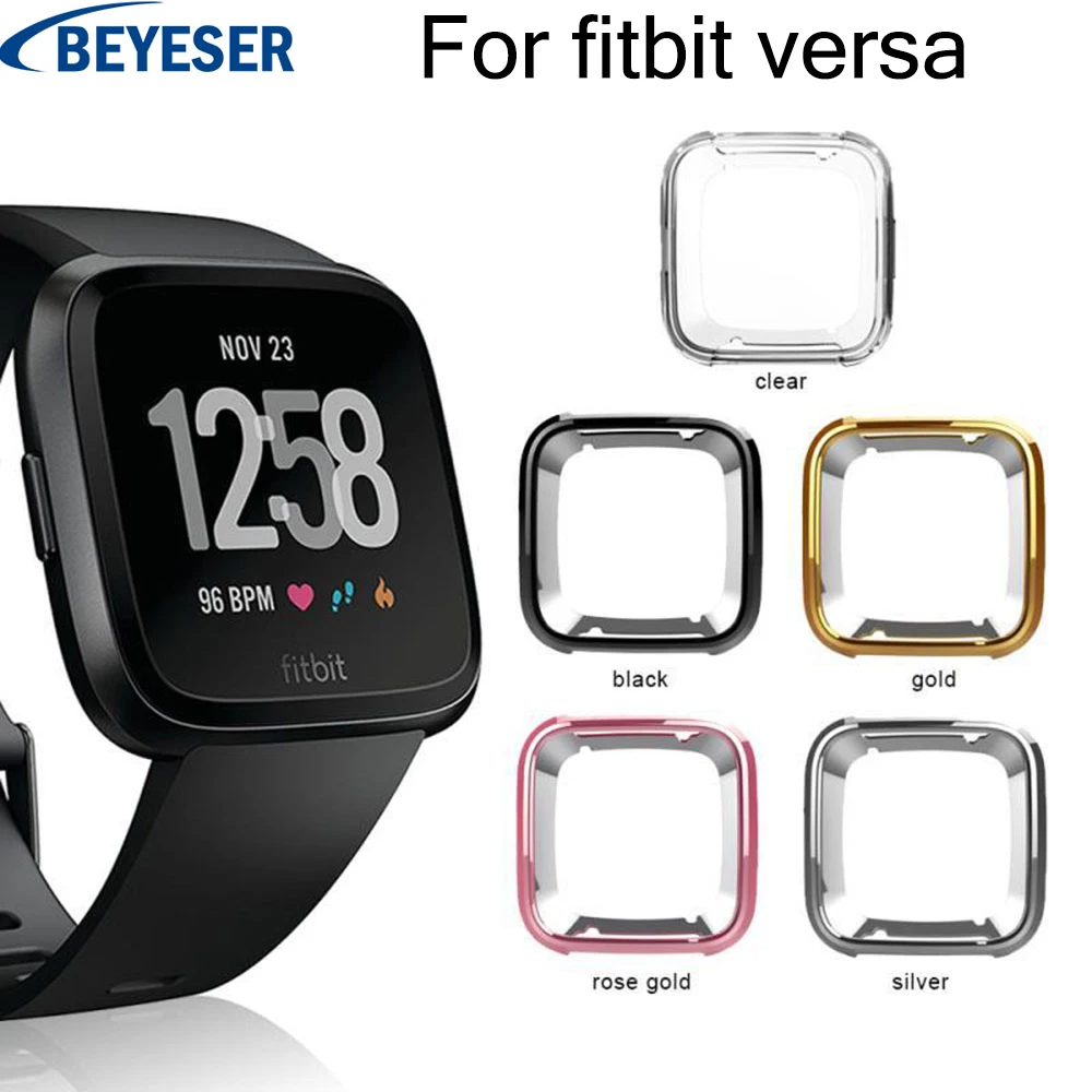 Чехол для fitbit versa ремешок Ремешок Защита экрана пластиковый корпус все включено ультра-тонкая рамка часы аксессуары 2019 Новый