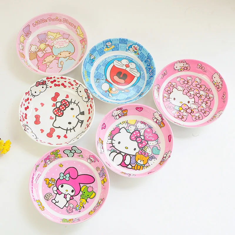 

Baby Food Use Melamine 16 Patten Cartoon Food Service Plate Kid Tableware Tray