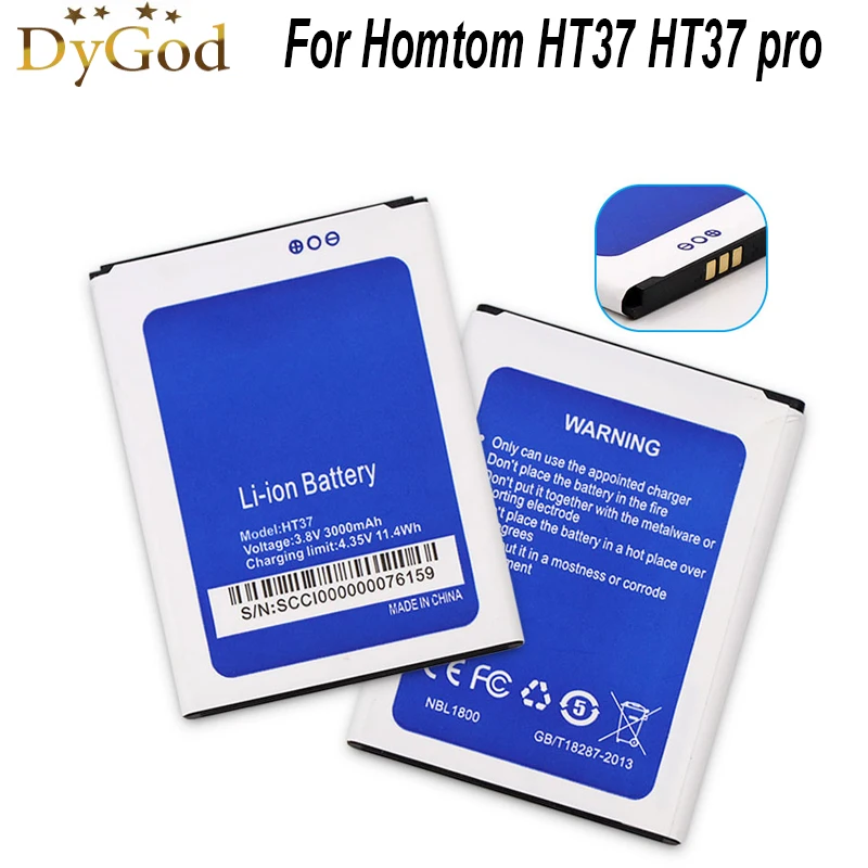 Для HOMTOM HT37 аккумулятор 3000 мАч большой емкости для мобильного телефона запасной литий-ионный аккумулятор для HOMTOM HT37 Pro
