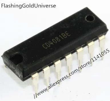 100 шт. CD4081 4081 CD4081BE DIP-14 новый оригинальный | Электронные компоненты и