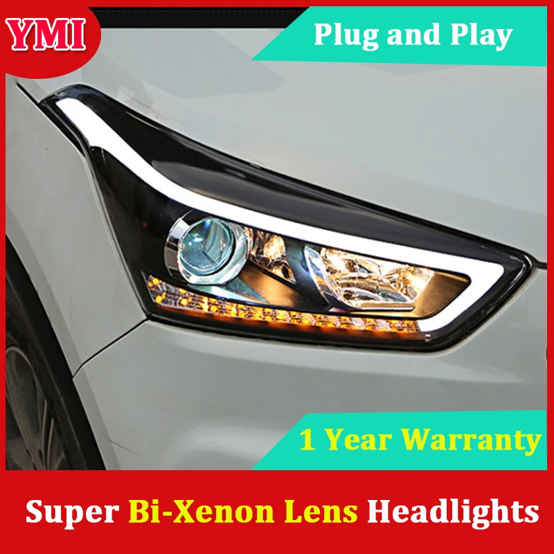 YMI Car Styling Head Lamp For Hyundai Creta IX25 2015 2017 Headlights