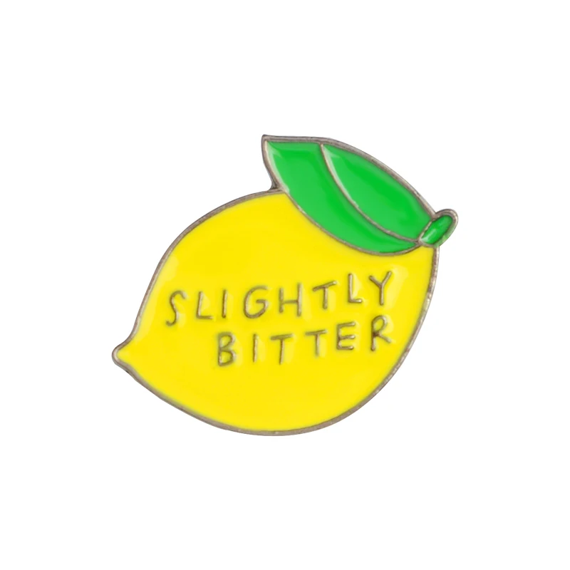 

Lemon Enamel pins Slightly Bitter Badges Brooch Backpack denim Hat Bag Lapel pin Cute Lemon Fruit Jewelry Gift for friend