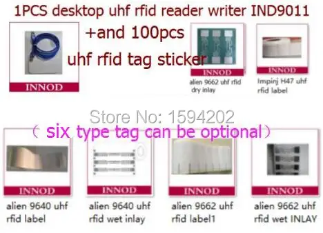 1pcs ind9011 100Pcs tags 1