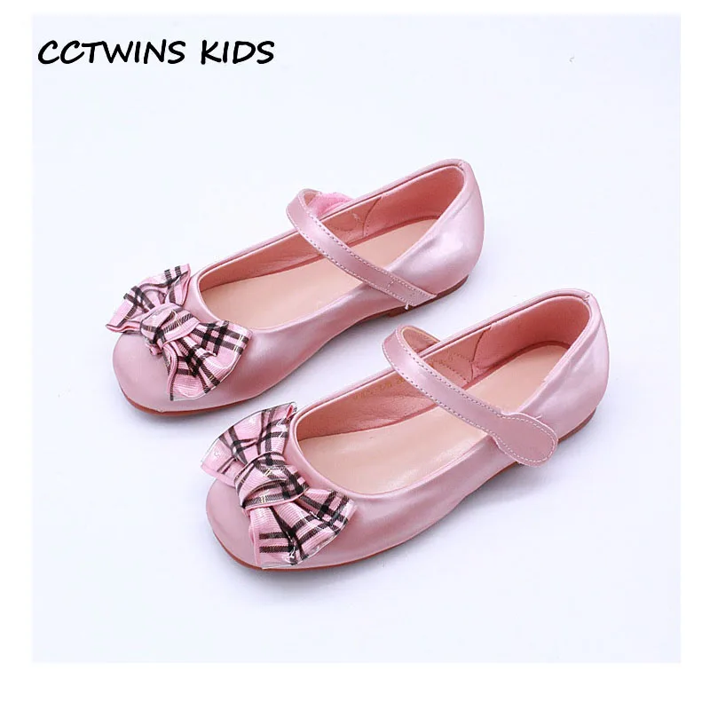 

CCTWINS Kids Shoes 2019 Spring Girls Fashion Party Shoe Children Pu Leather Flat Babys Butterfly Mary Jane GM2256
