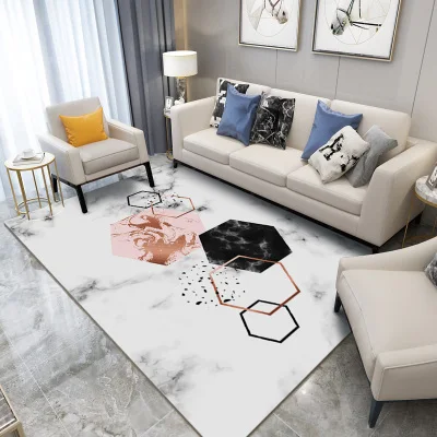 

Geometric Marble Pattern 3D Print Carpet Living Room Rug Sofa Coffee Table Mat Bedroom Yoga Pad Rectangular Bedside Blanket Nord