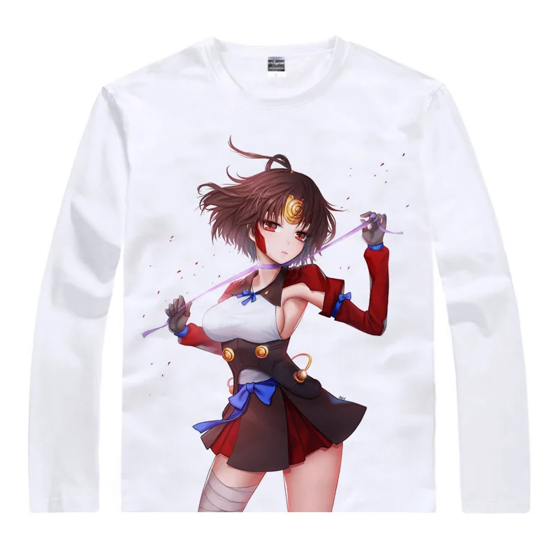 Аниме рубашка Coolprint футболки кабанери Железной Крепости с длинным рукавом