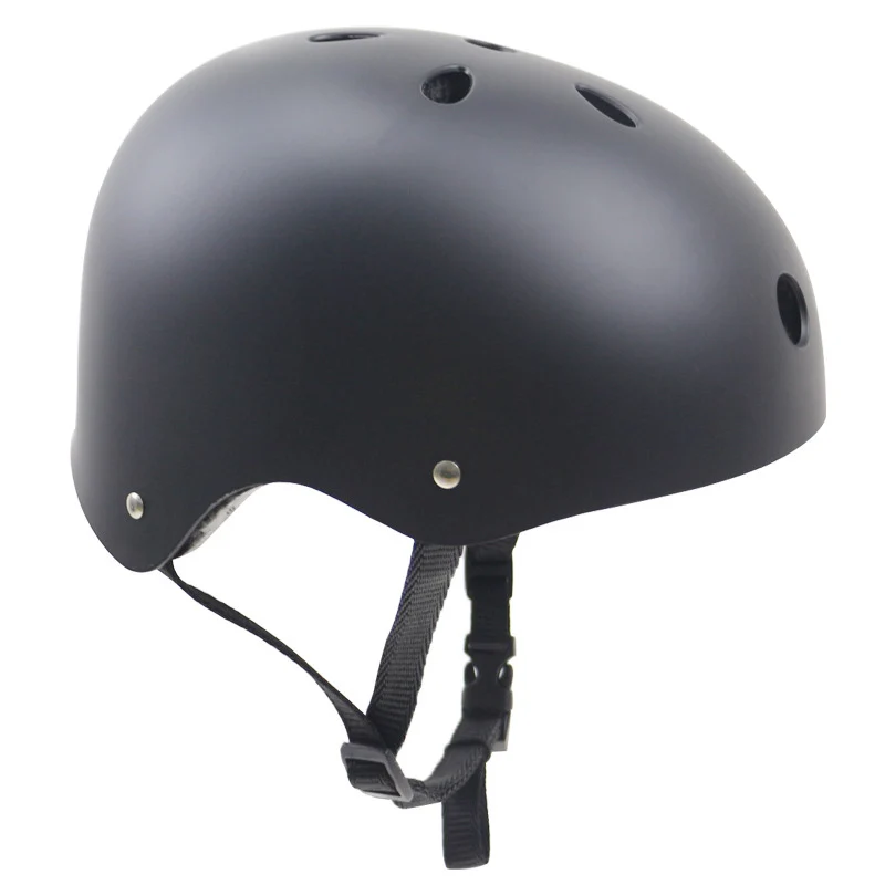 Прочный шлем для экстремальных видов спорта, катания на коньках, велосипедный шлем MTB, велосипедный шлем для скалолазания, защитный шлем для скутера, скейтборда, высшее качество - Цвет: Черный